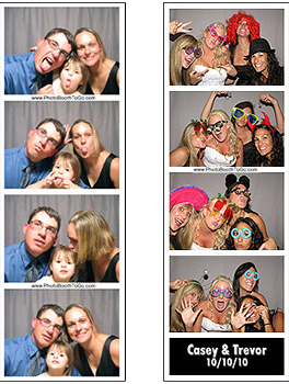 photo booth strip printouts